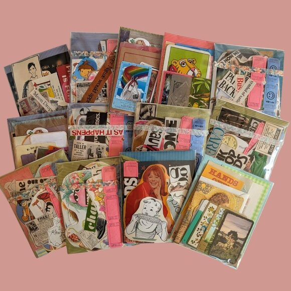 Vintage Ephemera Pack Junk Journal & Collage Supplies - Picture 1 of 1